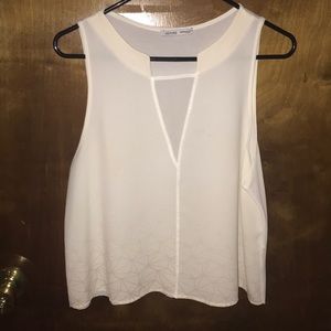 ZARA white sleeveless top